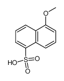 5-甲氧基-1-萘磺酸 结构式