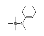 N-1-环己烯-1-基-N,1,1,1-四甲基硅胺 结构式