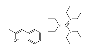 Sulfiliminium, S,S-bis(diethylamino)-N,N-diethyl-, salt with (Z)-1-phenyl-1-propen-2-ol (1:1) (9CI) 结构式