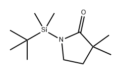 1-(叔丁基二甲基硅基)-3,3-二甲基-2-吡咯烷酮 结构式