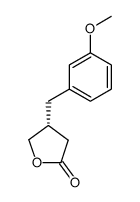 2(3H)-Furanone, dihydro-4-[(3-methoxyphenyl)methyl]-, (4R)- 结构式