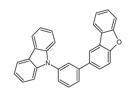9-[3-(二苯并呋喃-2-基)苯基]-9H-咔唑 结构式
