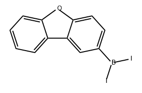 Borane, 2-dibenzofuranyldiiodo- 结构式