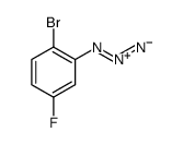 2-叠氮基-1-溴-4-氟苯 结构式