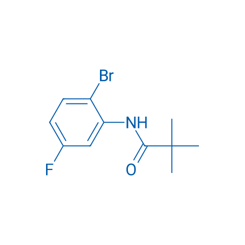 N-(2-溴-5-氟苯基)叔戊酰胺 结构式