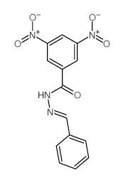 3,5-二硝基苯甲酸 2-苯亚甲基酰肼 结构式
