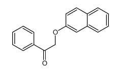 2-(萘-2-基氧基)-1-苯基乙酮 结构式