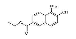 5-氨基-6-羟基-2-萘甲酸乙酯 结构式