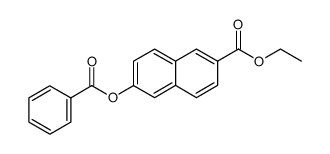 2-Naphthalenecarboxylic acid, 6-(benzoyloxy)-, ethyl ester 结构式