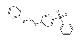 Diazene, [4-(phenylsulfonyl)phenyl](phenylthio)- (9CI) 结构式