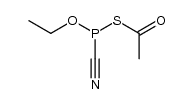 Ethanethioic acid, anhydrosulfide with O-ethyl hydrogen phosphorocyanidothioite 结构式