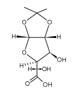 1,2-O-(1-甲基亚乙基)-α-D-呋喃葡萄糖醛酸 结构式