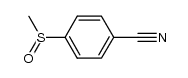 4-[(S)-甲基亚磺酰基]苯甲腈 结构式