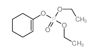1-环己烯-1-基二乙基磷酸酯 结构式