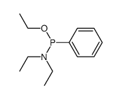 Phosphonamidous acid, N,N-diethyl-P-phenyl-, ethyl ester 结构式