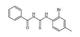 Benzamide, N-[[(2-bromo-4-methylphenyl)amino]thioxomethyl]- 结构式