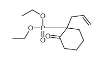 Phosphonic acid, [2-oxo-1-(2-propenyl)cyclohexyl]-, diethyl ester (9CI) 结构式