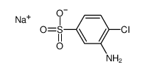 3-氨基-4-氯苯磺酸钠 结构式