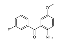 Methanone, (2-amino-5-methoxyphenyl)(3-fluorophenyl)- 结构式
