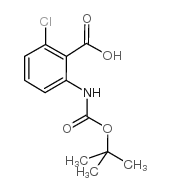 Boc-2-氨基-6-氯苯甲酸 结构式