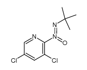 Pyridine, 3,5-dichloro-2-[2-(1,1-dimethylethyl)-1-oxidodiazenyl]- 结构式