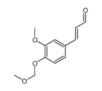2-Propenal, 3-[3-methoxy-4-(methoxymethoxy)phenyl]-, (2E)- 结构式