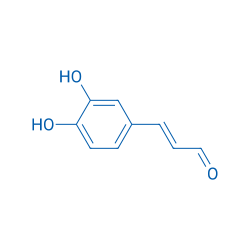3,4-二羟基肉桂醛 结构式