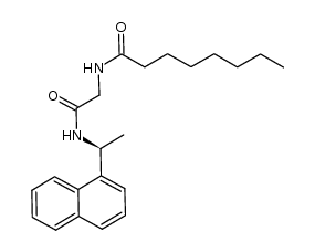 Octanamide, N-[2-[[(1S)-1-(1-naphthalenyl)ethyl]amino]-2-oxoethyl]- 结构式