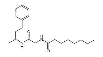 Octanamide, N-[2-[[(1R)-1-methyl-3-phenylpropyl]amino]-2-oxoethyl]- 结构式