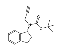 Carbamic acid, N-[(1R)-2,3-dihydro-1H-inden-1-yl]-N-2-propyn-1-yl-, 1,1-dimethylethyl ester 结构式