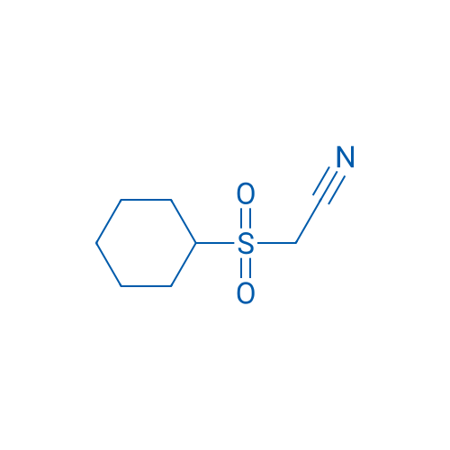 2-(cyclohexylsulfonyl)acetonitrile 结构式