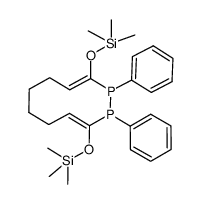 1,2,5,6,7,8-六氢-1,2-二苯基-3,10-双[(三甲基硅基)氧基]-(E,E)-1,2-二磷杂环辛四烯 结构式