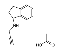 (R)-N-(丙-2-炔基)-2,3-二氢-1H-茚-1-胺甲磺酸盐 结构式