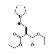 Propanedioic acid, 2-[(1-pyrrolidinylamino)methylene]-, 1,3-diethyl ester 结构式
