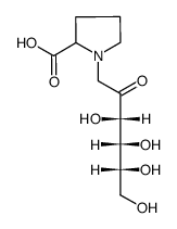 1-(1-脱氧-D-果糖-1-基)脯氨酸 结构式
