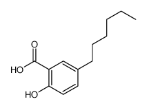 5-己基-2-羟基苯甲酸 结构式