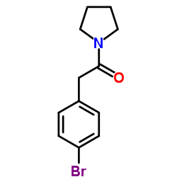 2-(4-溴苯基)-1-(吡咯烷-1-基)乙酮 结构式