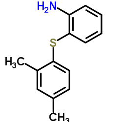 2-((2,4-二甲基苯基)硫代)苯胺 结构式
