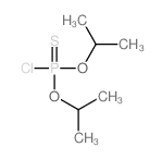 O,O-双(1-甲基乙基)硫代磷酰氯 结构式