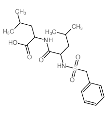 Leucine, N-[N-(benzylsulfonyl)-L-leucyl]-, L- (8CI) 结构式