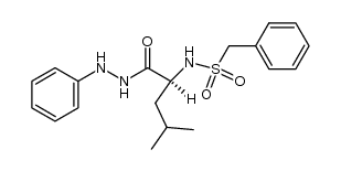 Leucine, N-(benzylsulfonyl)-, phenylhydrazide (6CI) 结构式