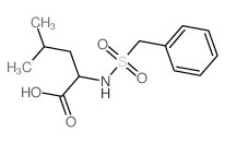 N-苯甲磺酰基-L-亮氨酸 结构式