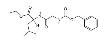 L-Leucine, N-[N-[(phenylmethoxy)carbonyl]glycyl]-, ethyl ester 结构式
