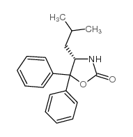 (S)-(-)-5,5-二苯基-4-异丁基-2-恶唑烷酮 结构式