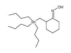 Cyclohexanone, 2-[(tributylstannyl)methyl]-, oxime, (E)- (9CI) 结构式