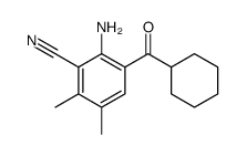 2-氨基-3-(环己基羰基)-5,6-二甲基苯甲腈 结构式
