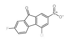 4-氯-7-氟-2-硝基-9H-芴-9-酮 结构式