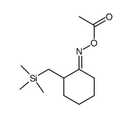 Cyclohexanone, 2-[(trimethylsilyl)methyl]-, O-acetyloxime, (1E)- 结构式