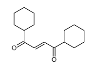 2-Butene-1,4-dione, 1,4-dicyclohexyl-, (2E)- 结构式