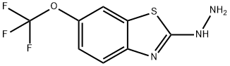 2-肼基-6-(三氟甲氧基)-1,3-苯并噻唑 结构式